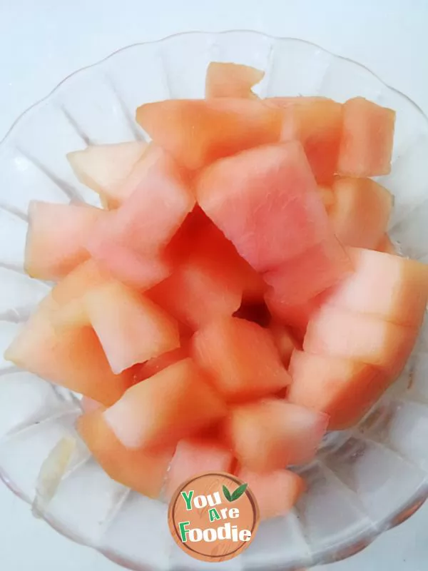 Peach crystal jelly cup