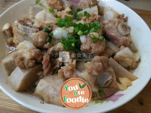 Steamed spare ribs with Taro