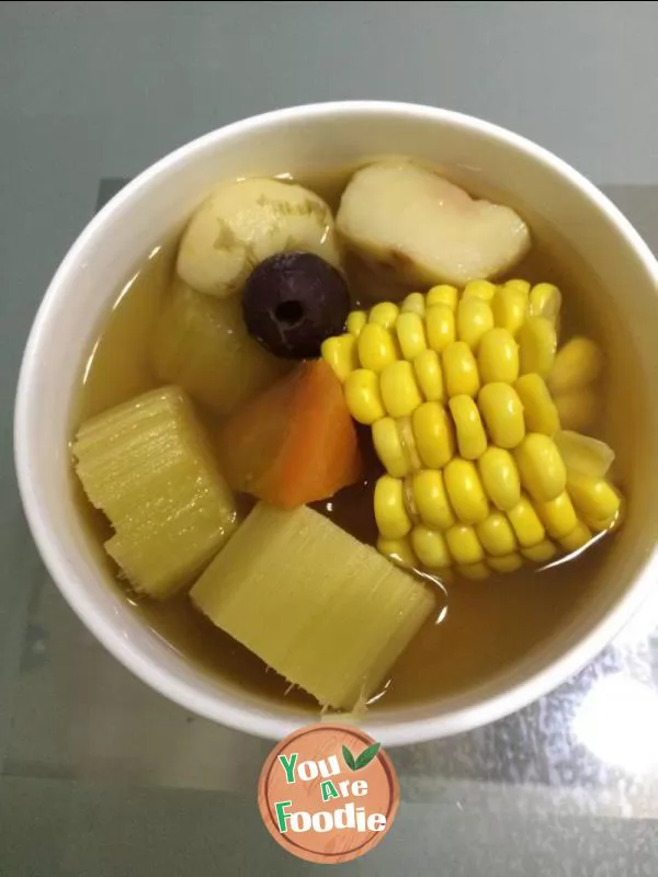 Lung clearing heat simple small sugar water carrot bamboo sugarcane horseshoe water