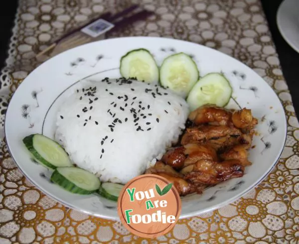 Braised chicken with Japanese ingredients