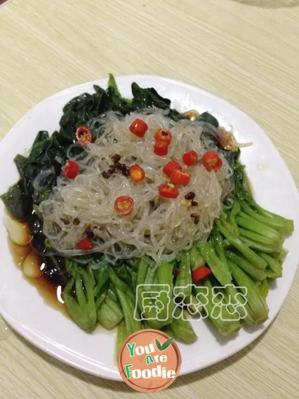 Spinach vermicelli