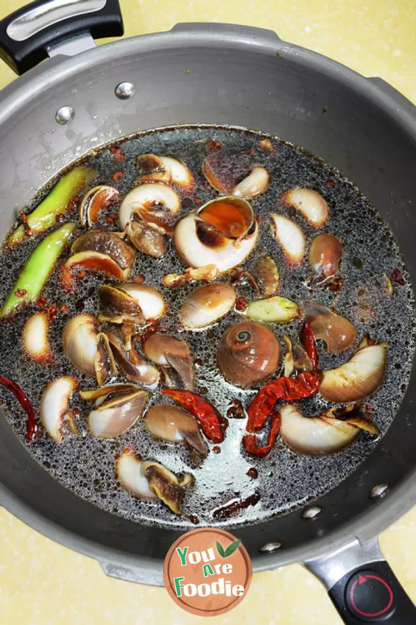 [stewed snails] - seafood is also eaten in brine