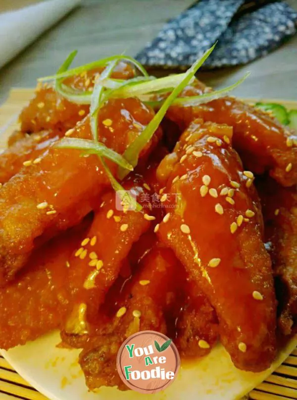 Sweet and sour chicken wings