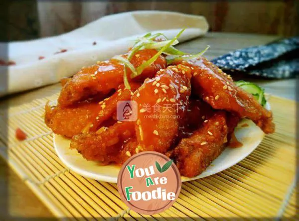 Sweet and sour chicken wings