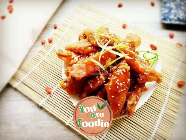 Sweet and sour chicken wings