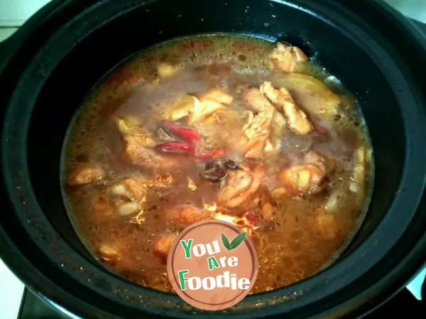 #Warm food \yellow braised chicken