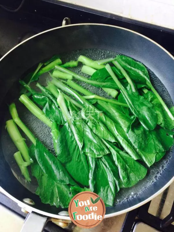 Boiled cabbage heart