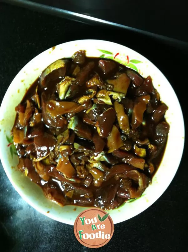 Fried chilli with duck gizzard