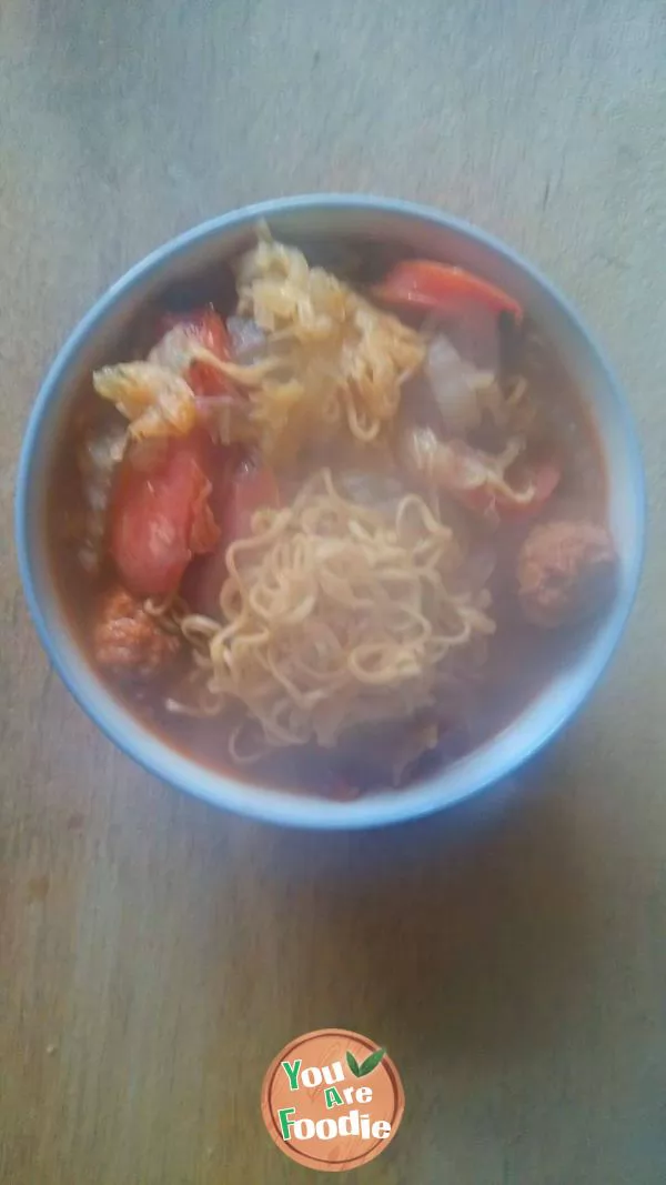 Delicious instant noodles