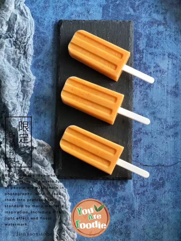 Loquat jam cream popsicle