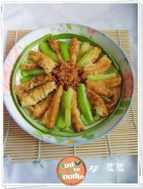 [simple home cooking series 2] fried towel gourd