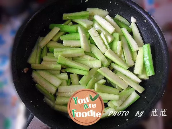 [simple home cooking series 2] fried towel gourd