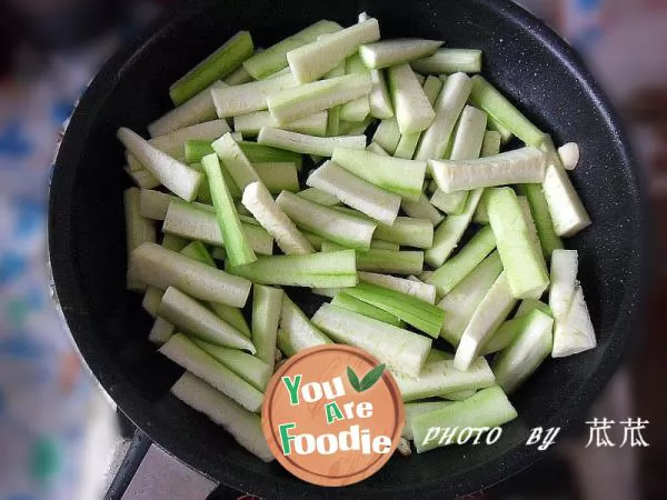 [simple home cooking series 2] fried towel gourd