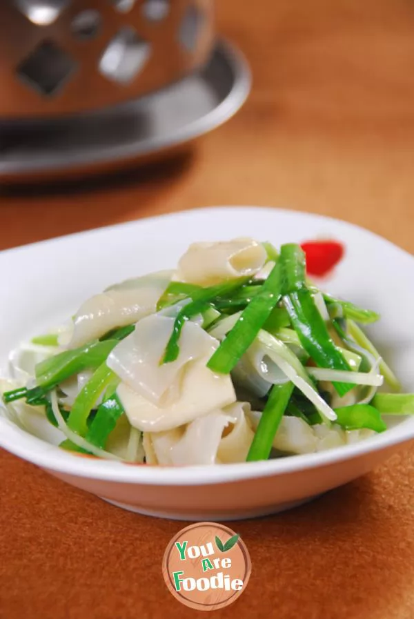 Fried-duck-intestines-with-leeks