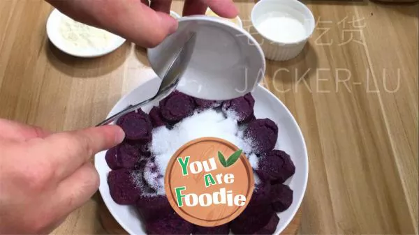 Milk flavored purple potato paste filling is easy to make and versatile.