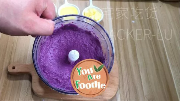 Milk flavored purple potato paste filling is easy to make and versatile.