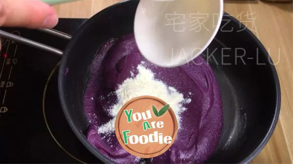 Milk flavored purple potato paste filling is easy to make and versatile.