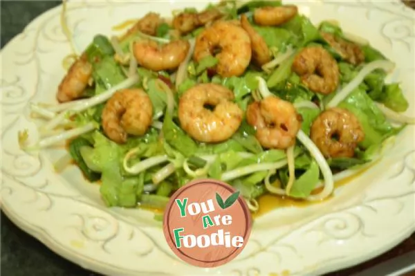 It is refreshing and appetizing Less than a minute to liquidate [Thai mango shrimp salad]