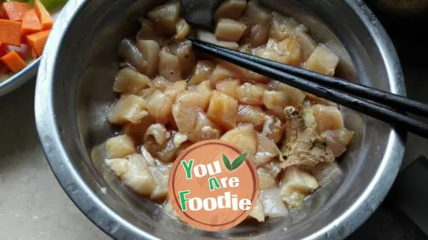 Fried diced chicken
