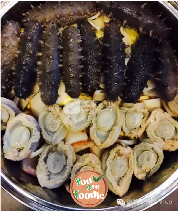 Steamed Abalone with Shark's Fin and Fish Maw in Broth