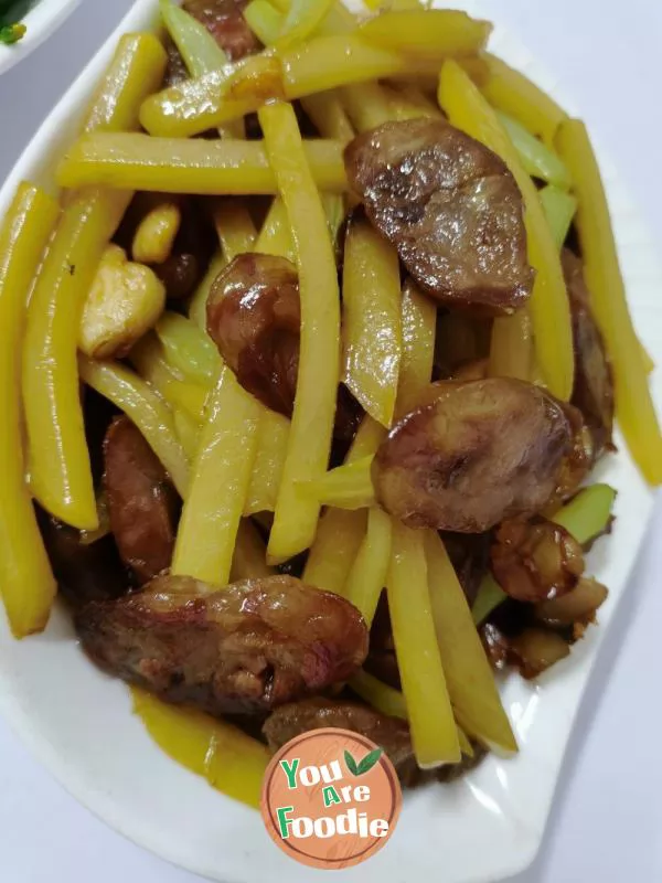 Sausage stir fried potatoes