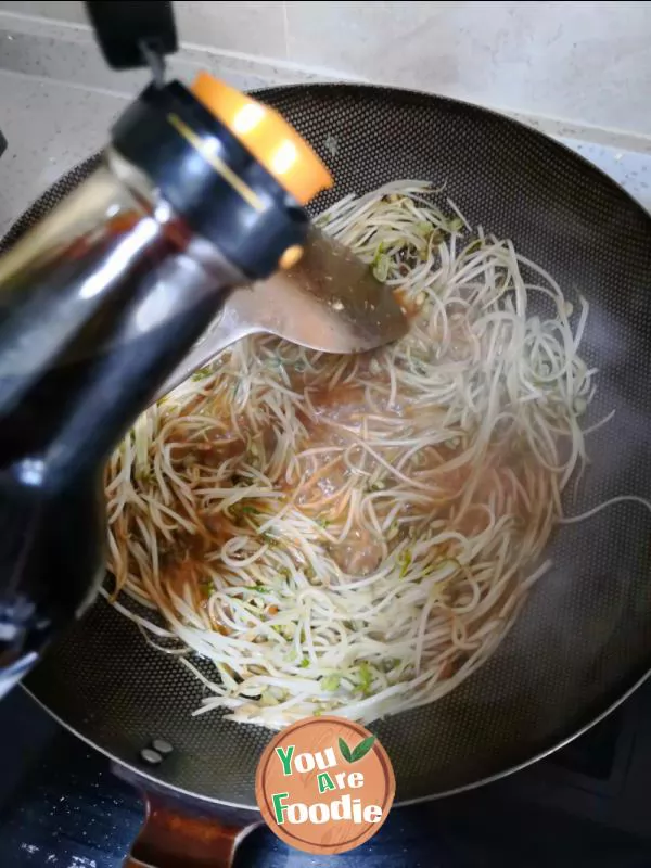 Stir fried bean sprouts