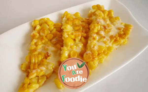 Golden corn pancake