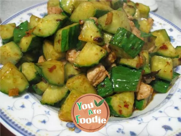 Fried-diced-cucumber-with-Laoganma