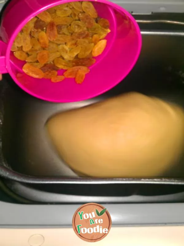 Coconut flavored raisin bread - bread machine version