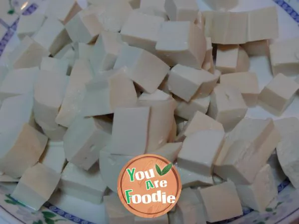[colorful diced tofu] healthy and beautiful
