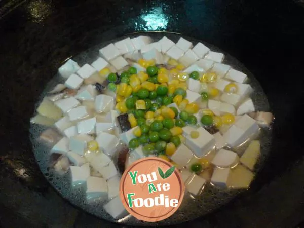 [colorful diced tofu] healthy and beautiful