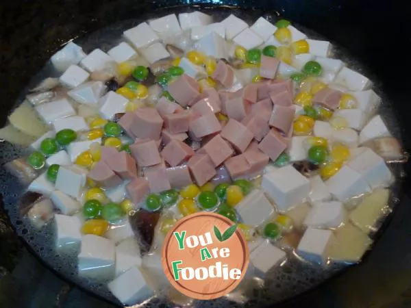 [colorful diced tofu] healthy and beautiful