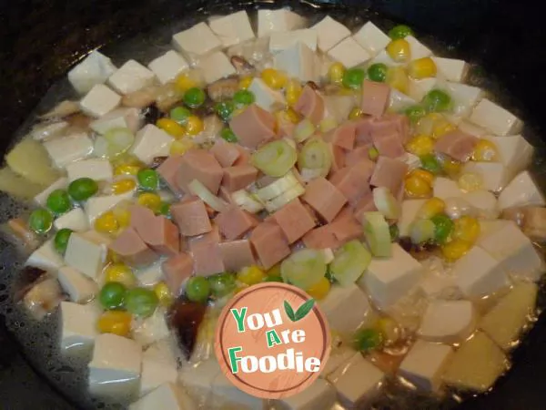[colorful diced tofu] healthy and beautiful
