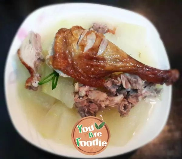 Duck-soup-with-white-gourd