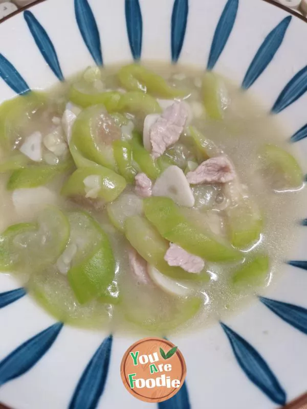 Stir fried meat with water melon