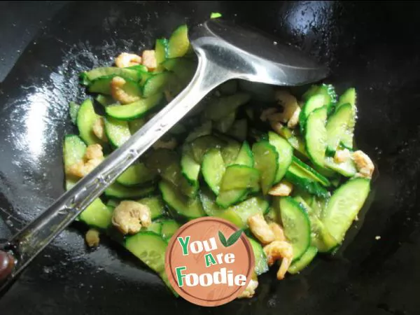 Stir fried cucumber