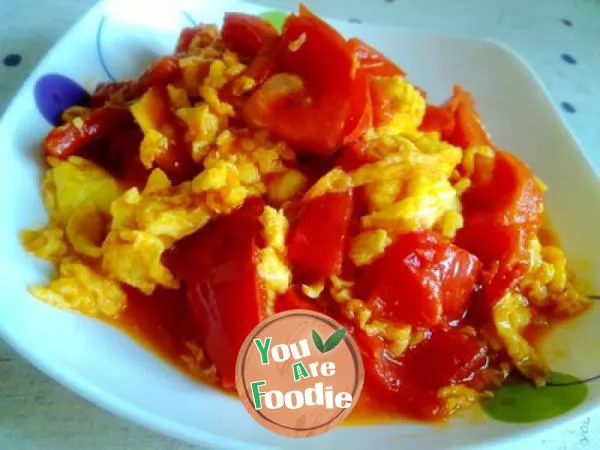 Scrambled egg with tomato