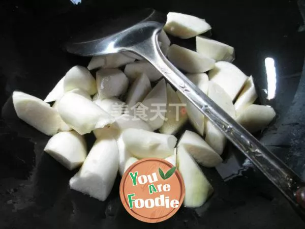 Boiled water bamboo