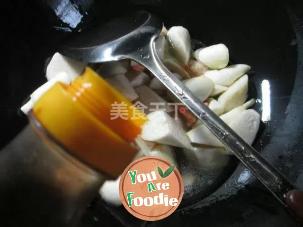 Boiled water bamboo