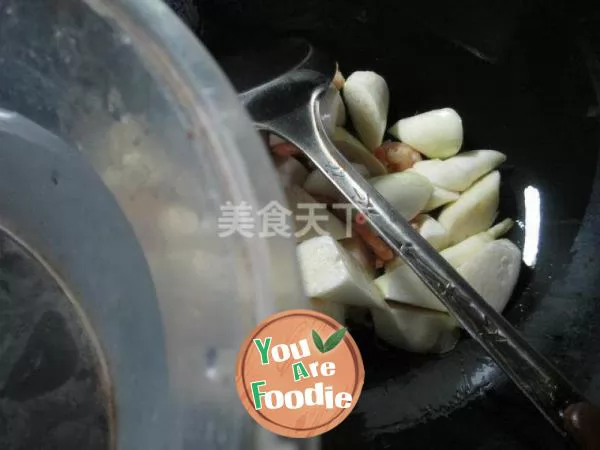 Boiled water bamboo