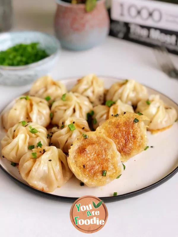 Crispy base pan fried bun (no kneading required)