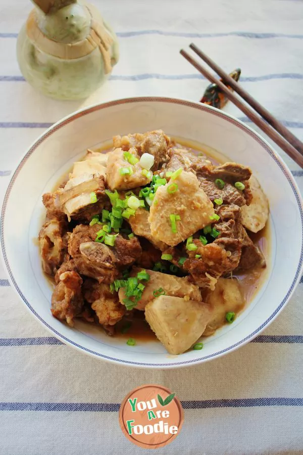 Braised spareribs with Taro