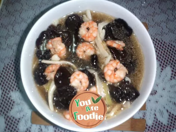 Black-garlic-seafood-soup