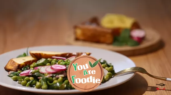 French salad on the table