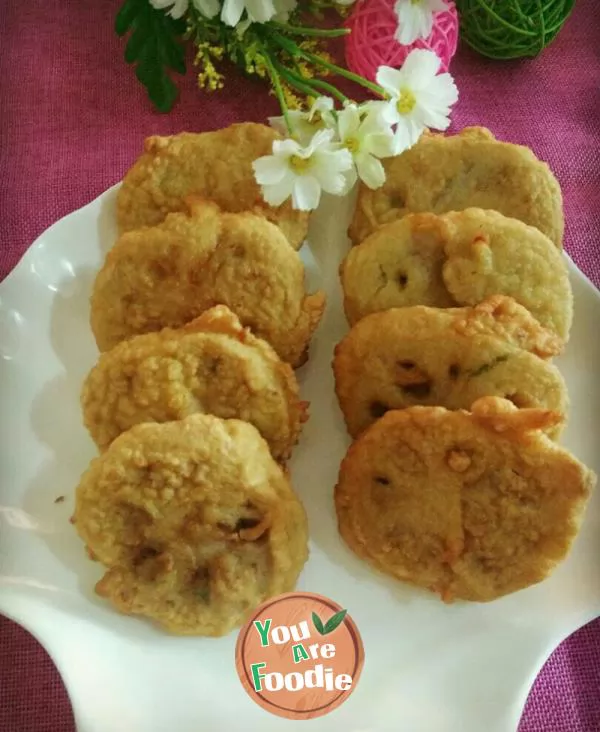 Fried lotus root