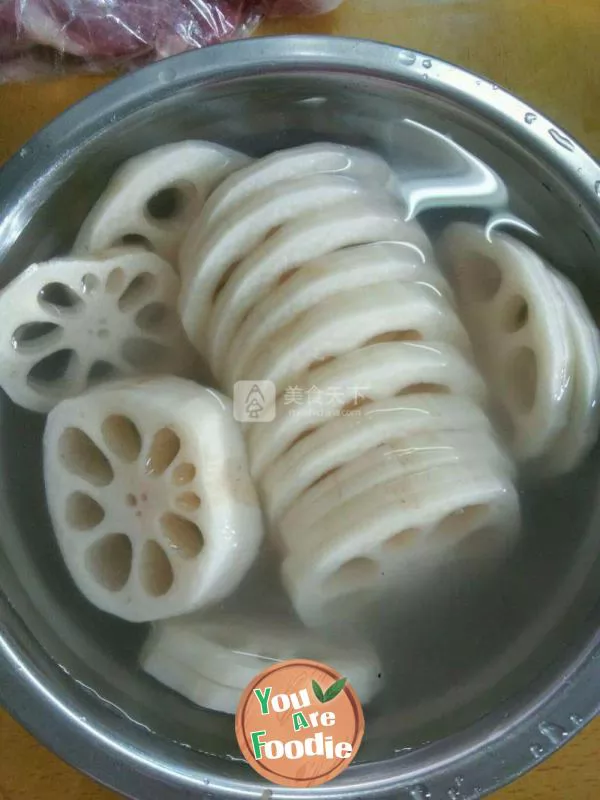 Fried lotus root