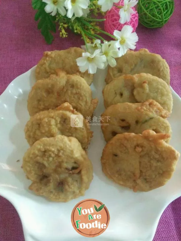 Fried lotus root