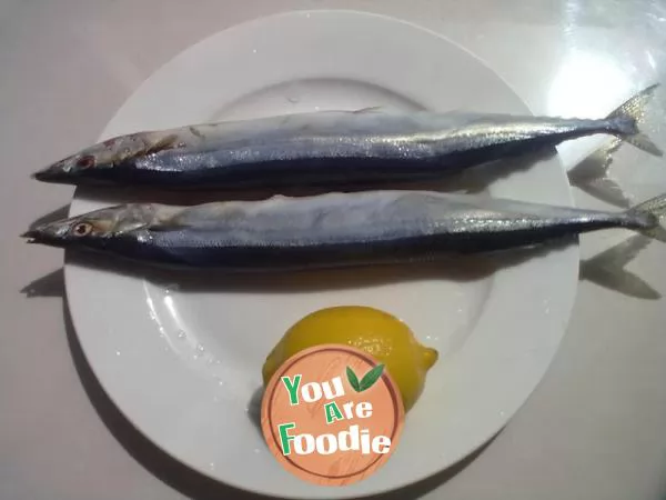 Grilled saury