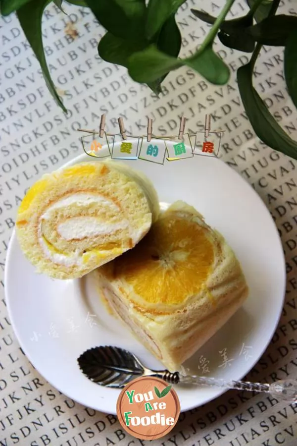 Orange cake roll