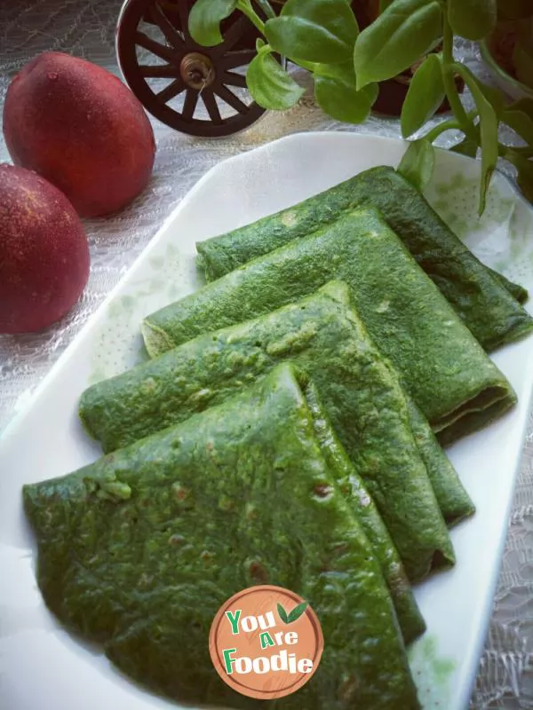 Spinach egg cake